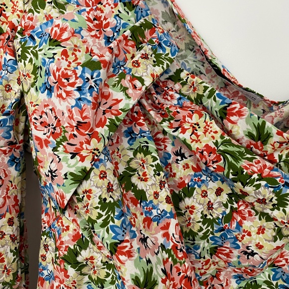 Zara Floral Asymmetrical Top - Picture 7 of 8